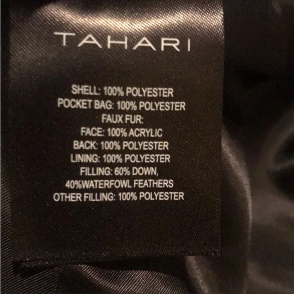 Tahari Heavyweight Puffer Coat Faux Fur Hood - Picture 8 of 10